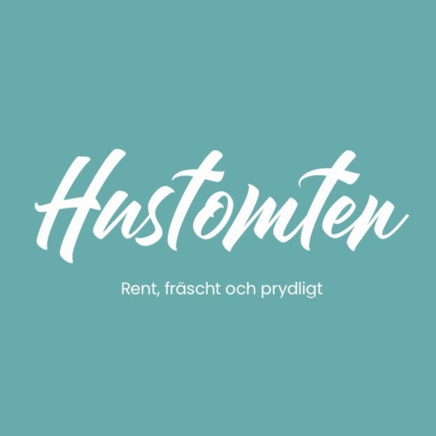 Hustomten logga - rent, fräscht och prydligt